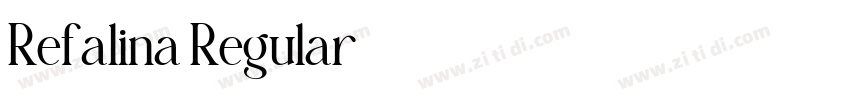 Refalina Regular字体转换 Refalina Regular字体转换